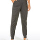 Striped Joggers with Pockets 28'' - Ruched