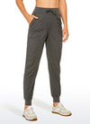 Striped Joggers with Pockets 28'' - Ruched