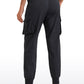 Lightweight Mid Rise Joggers with Pockets 28.5'' - Ruched