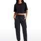 Lightweight Mid Rise Joggers with Pockets 28.5'' - Ruched