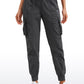 Lightweight Mid Rise Joggers with Pockets 28.5'' - Ruched