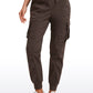 Lightweight Mid Rise Joggers with Pockets 28.5'' - Ruched