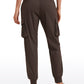 Lightweight Mid Rise Joggers with Pockets 28.5'' - Ruched