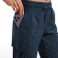 Lightweight Mid Rise Joggers with Pockets 28.5'' - Ruched