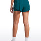 Feathery-Fit Soft High Rise 2 in 1 Dolphin Shorts 3''