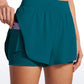 Feathery-Fit Soft High Rise 2 in 1 Dolphin Shorts 3''