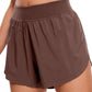 Feathery-Fit Soft Mid Rise Dolphin Lined Shorts 4''