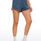 Feathery-Fit Soft Mid Rise Dolphin Lined Shorts 4''