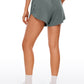 Feathery-Fit Soft Mid Rise Dolphin Lined Shorts 4''