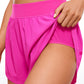 Feathery-Fit Soft Mid Rise Dolphin Lined Shorts 4''