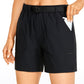 Ripstop Mid-Rise Hiking Shorts with Belt 6''