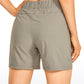 Ripstop Mid-Rise Hiking Shorts with Belt 6''