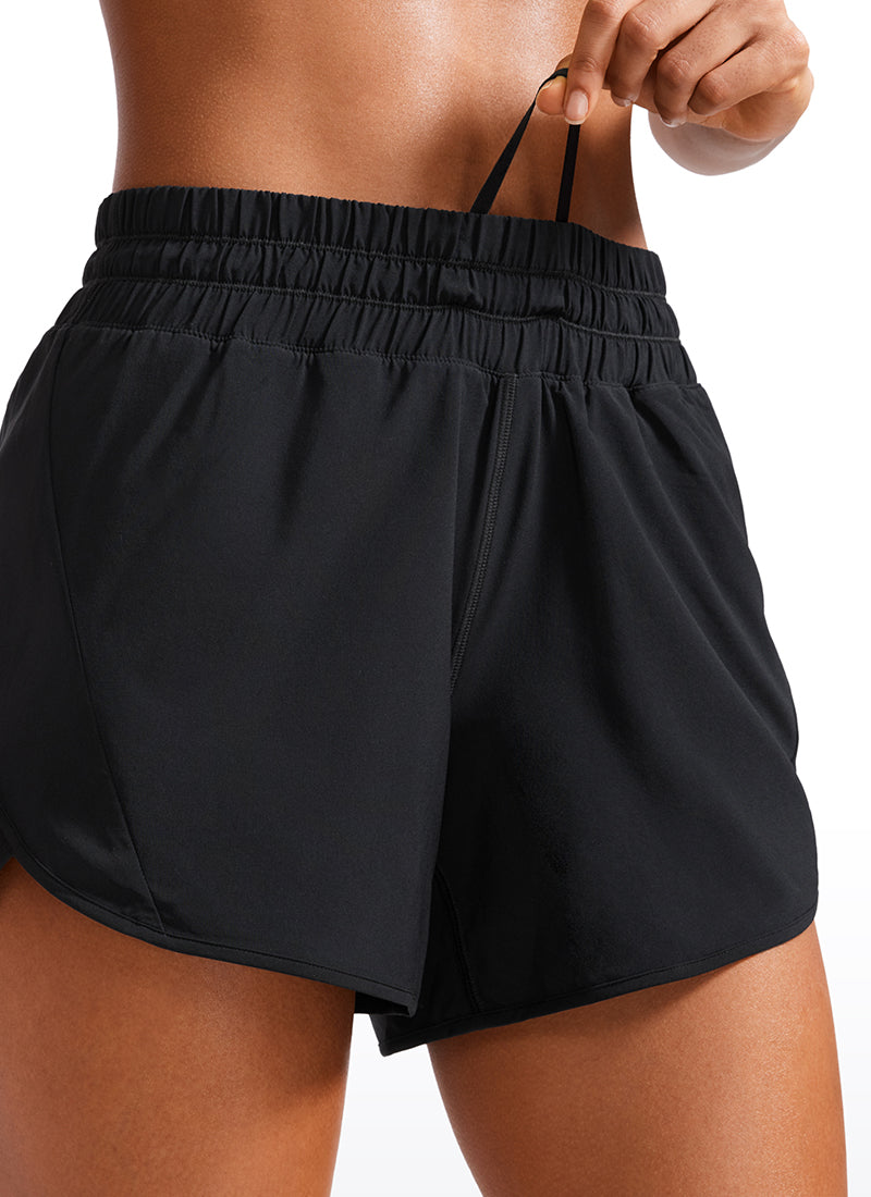 Feathery-Fit Soft Mid Rise Lined Shorts 5''