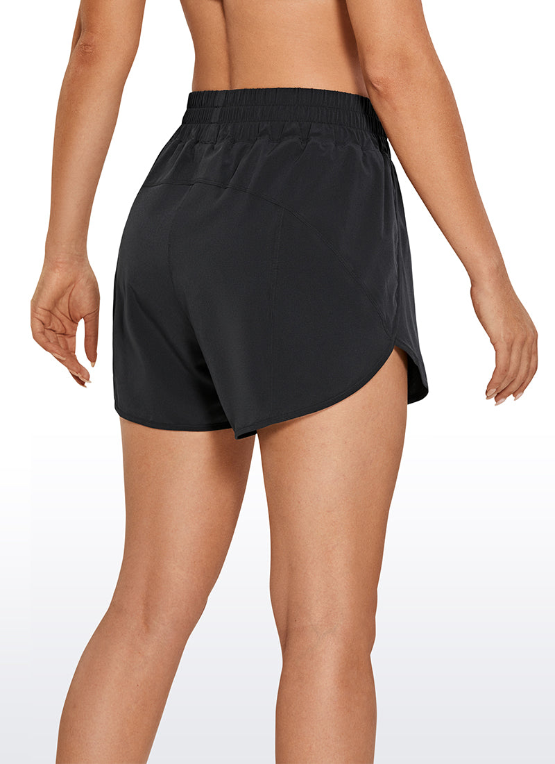 Feathery-Fit Soft High Waisted Mesh Lined Shorts 3''