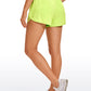 Feathery-Fit Soft High Waisted Mesh Lined Shorts 3''