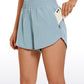 Feathery-Fit Soft High Waisted Mesh Lined Shorts 3''