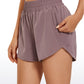 Feathery-Fit Soft High Waisted Mesh Lined Shorts 3''