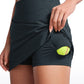 Feathery-Fit Soft High Waist Golf Skirts with Pockets 15''