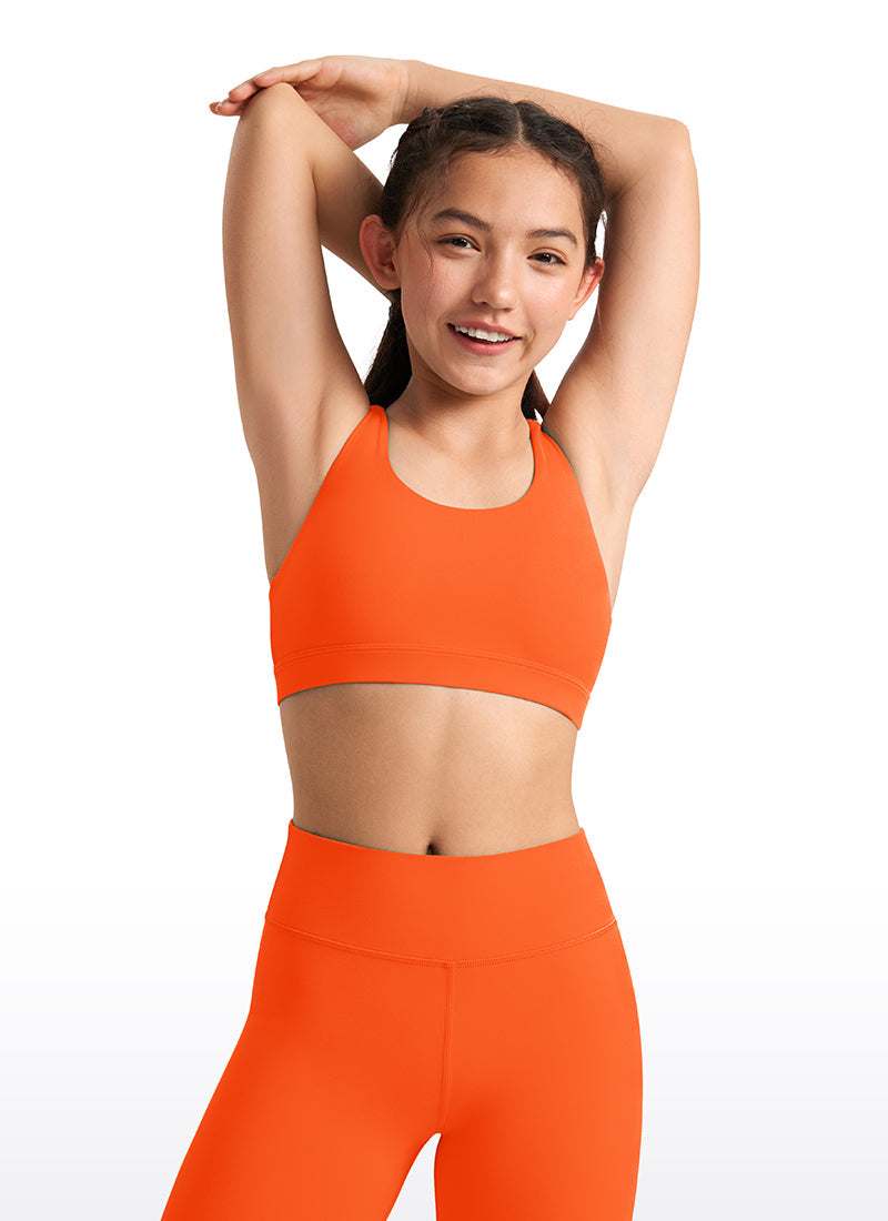 Butterluxe Girls Sport Bra Strappy Back