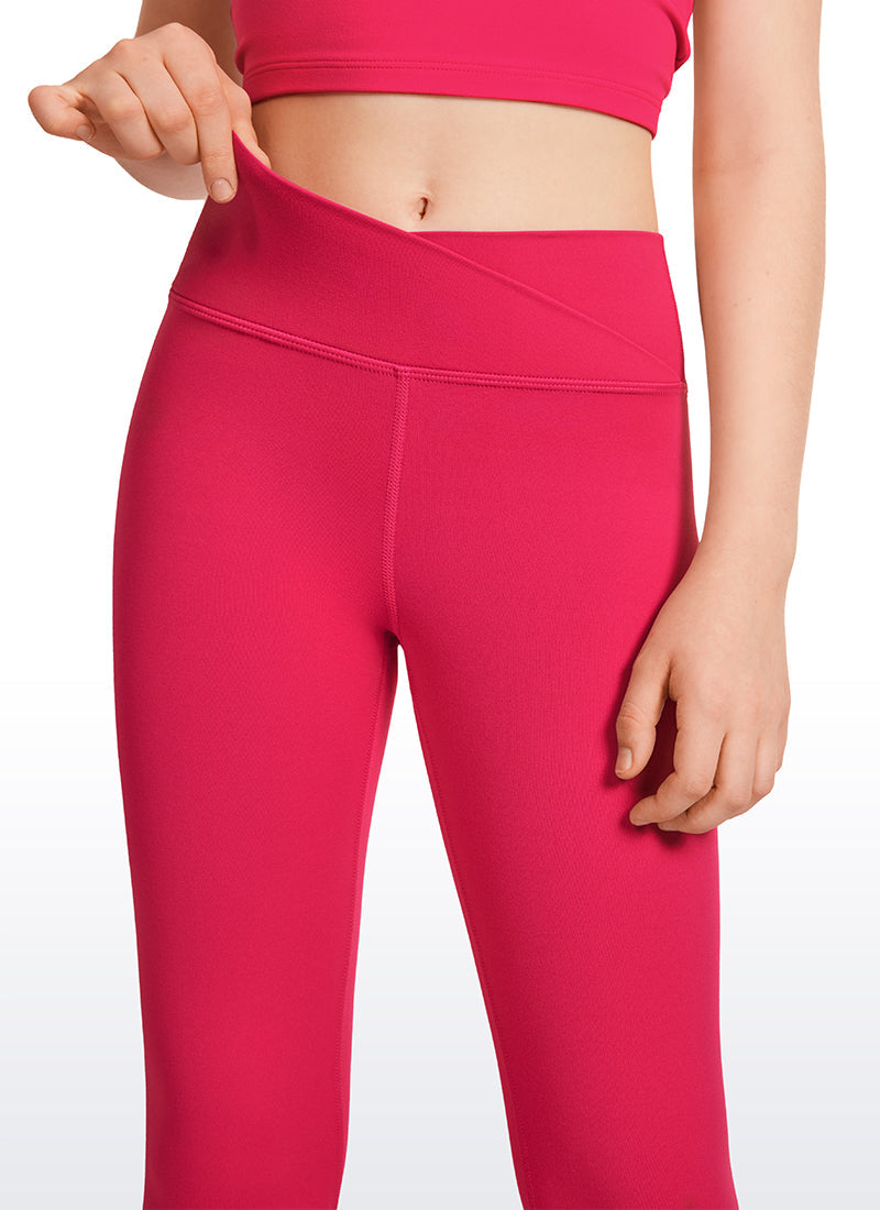 Butterluxe Girls Active Leggings - V Cross Waist