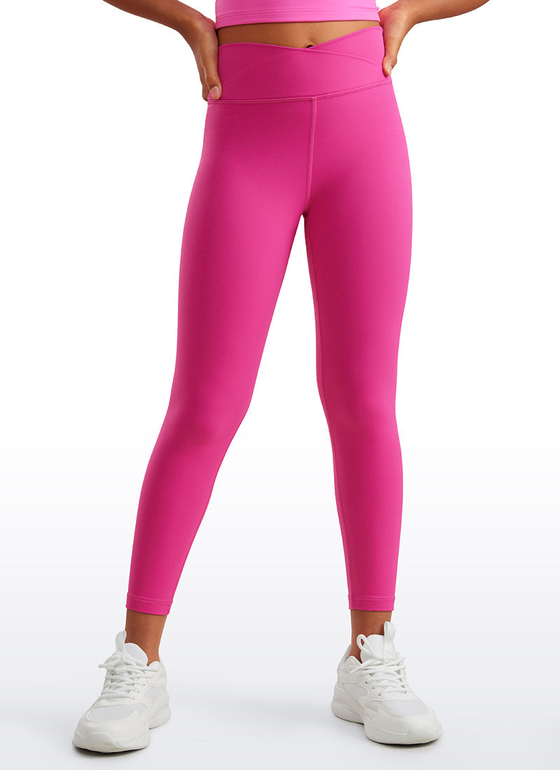 Butterluxe Girls Active Leggings - V Cross Waist