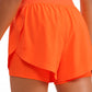 Feathery-Fit Soft Girls 2 in 1 High Rise Dolphin Lined Shorts 2.5''