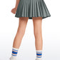 Feathery-Fit Soft Girls Pleated Skirts