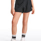 Feathery-Fit Soft Girls Mesh Liner Shorts with Zip Pockets