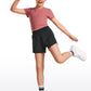 Feathery-Fit Soft Girls Mesh Liner Shorts with Zip Pockets