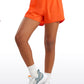 Feathery-Fit Soft Girls Mesh Liner Shorts with Zip Pockets