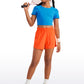 Feathery-Fit Soft Girls Mesh Liner Shorts with Zip Pockets