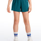 Feathery-Fit Soft Girls Mesh Liner Shorts with Zip Pockets