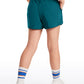 Feathery-Fit Soft Girls Mesh Liner Shorts with Zip Pockets