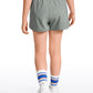 Feathery-Fit Soft Girls Mesh Liner Shorts with Zip Pockets