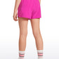 Feathery-Fit Soft Girls Mesh Liner Shorts with Zip Pockets