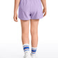 Feathery-Fit Soft Girls Mesh Liner Shorts with Zip Pockets