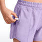 Feathery-Fit Soft Girls Mesh Liner Shorts with Zip Pockets