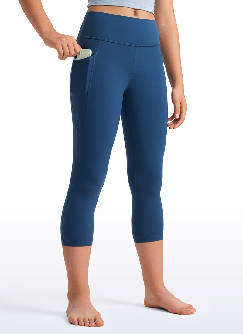 Butterluxe Girls Athletic Pockets Capri Leggings