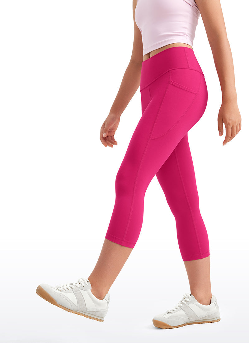 Butterluxe Girls Athletic Pockets Capri Leggings