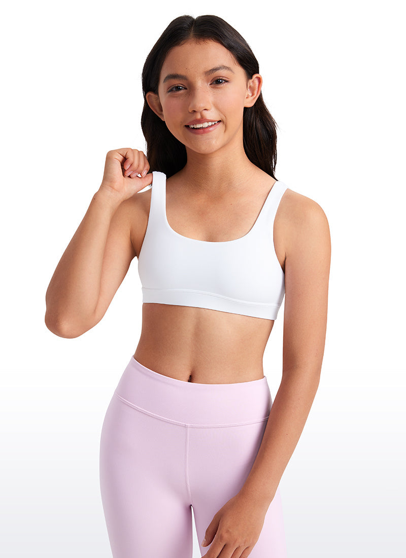 Butterluxe Girls Scoop Neck Sport Bra U Back