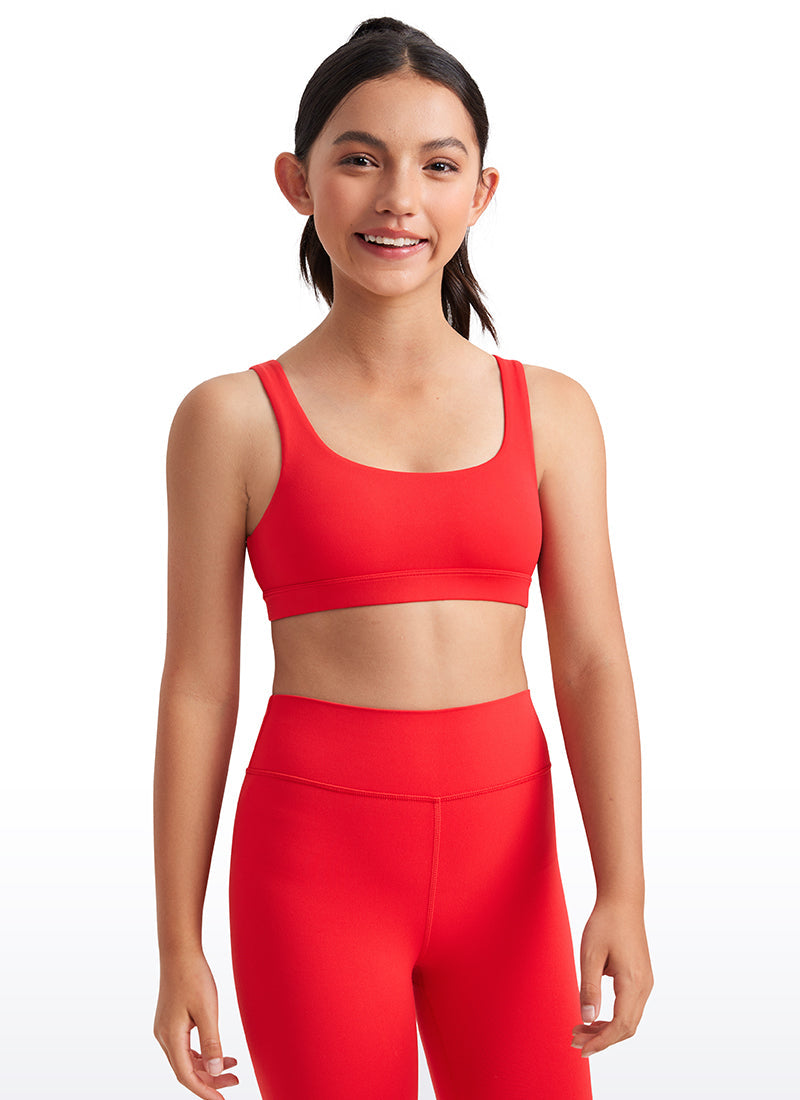 Butterluxe Girls Scoop Neck Sport Bra U Back