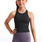 Girls Seamless Ribbed Scoop Neck Tank Racerback