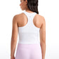 Girls Seamless Ribbed Scoop Neck Tank Racerback