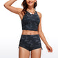 Sunshine High Waisted Swim Shorts - Ruched Side