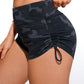 Sunshine High Waisted Swim Shorts - Ruched Side