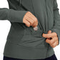 Cotton Terry Full Zip Hoodies Thumb Holes