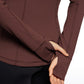 Butterluxe Full Zip Pocketed Hoodies Thumb Holes