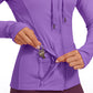 Butterluxe Full Zip Pocketed Hoodies Thumb Holes