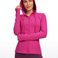 Butterluxe Full Zip Pocketed Hoodies Thumb Holes