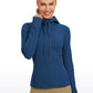 Butterluxe Full Zip Pocketed Hoodies Thumb Holes